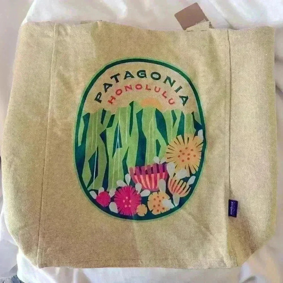 NWT PATAGONIA Honolulu Special Edition recycled market tote | exclusive - Picture 1 of 4
